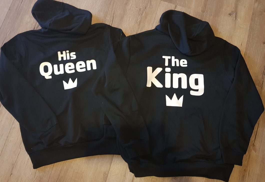 King and Queen hoodie set