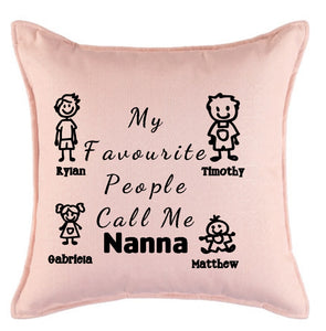 My favourite people cushion