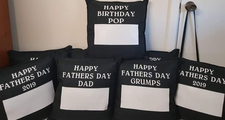 Fathers Day draw on me cushion